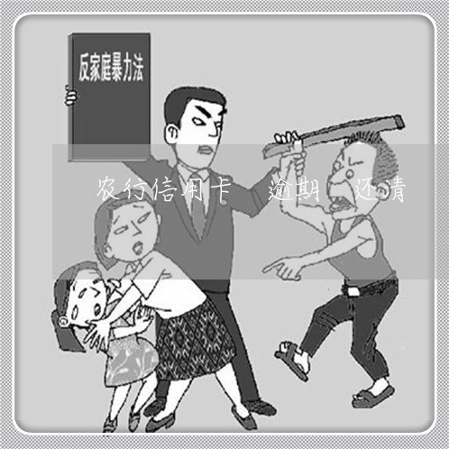 农行信用卡 逾期 还清